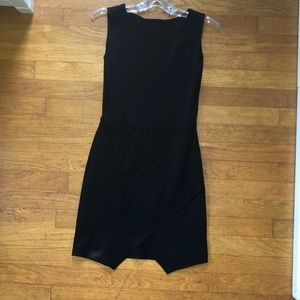 Mini black envelope dress